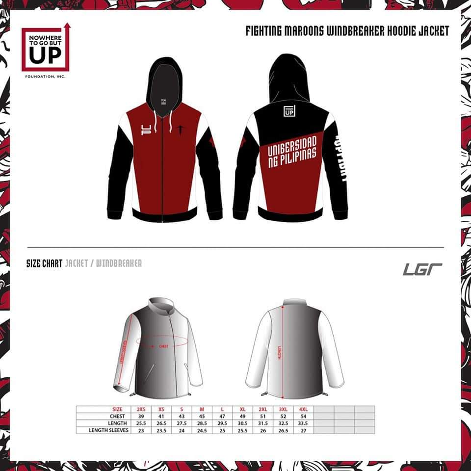 Fighting Maroons Windbreaker Hoodie Jacket