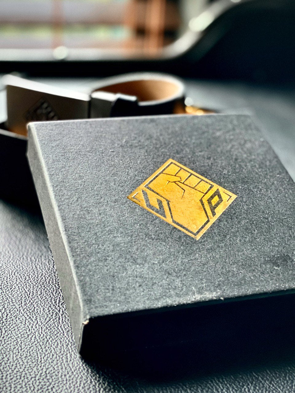 Fighting Maroons Leather Belt