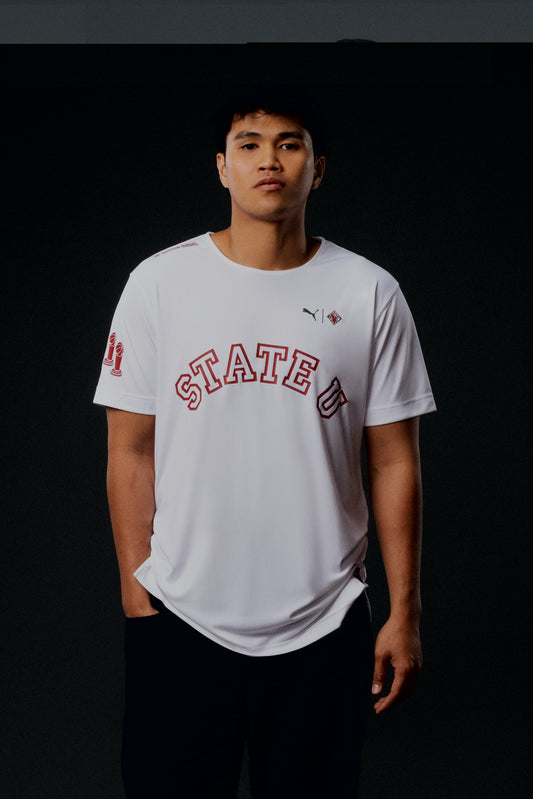 PUMA White State U Shooting Shirt