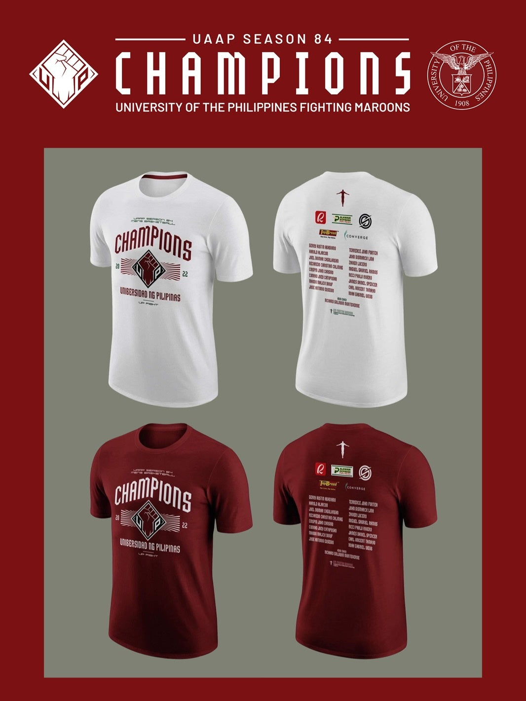 Championship 2022 UP MBT S84 Official Shirt